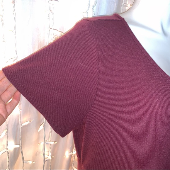 TORRID ⭐️ Burgundy Purple Button Front Dress - Picture 5 of 13